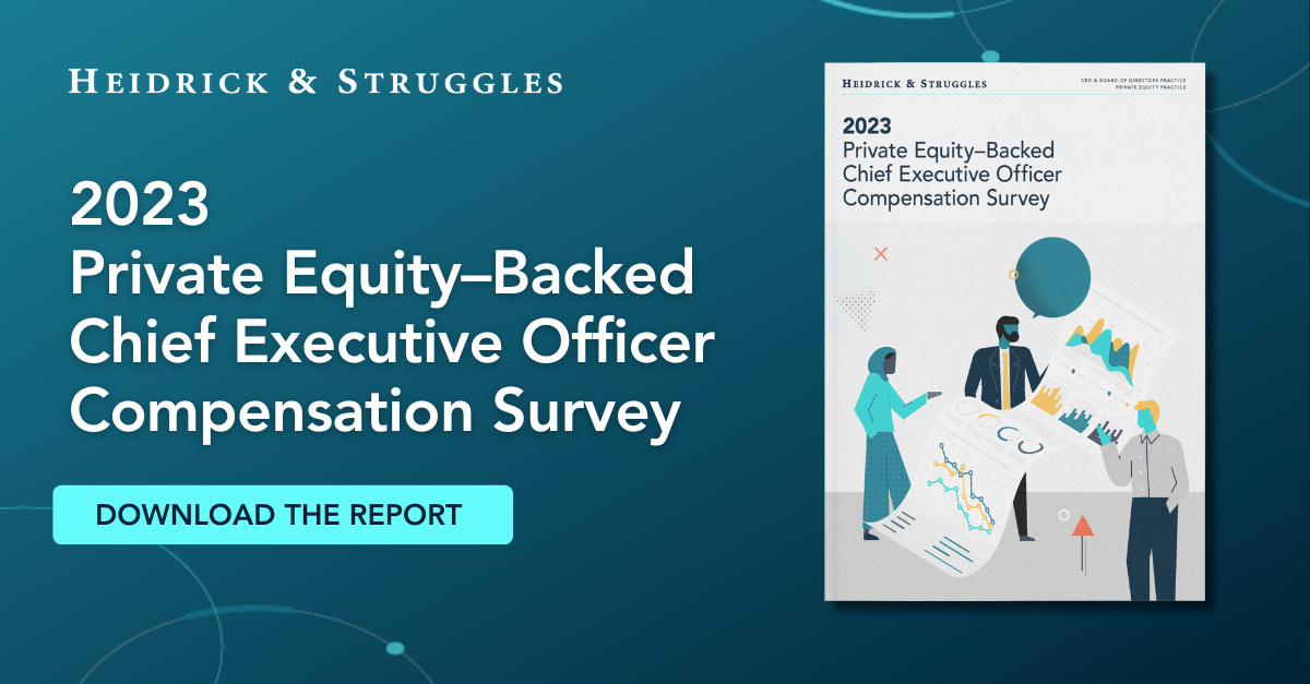 2023 Private Equity–Backed Chief Executive Officer Compensation Survey ...