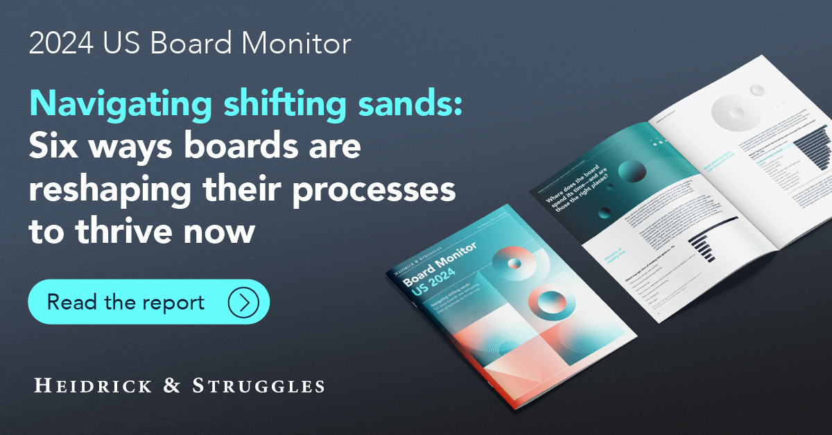 Board Monitor US 2024: Navigating shifting sands  Insights  Heidrick 